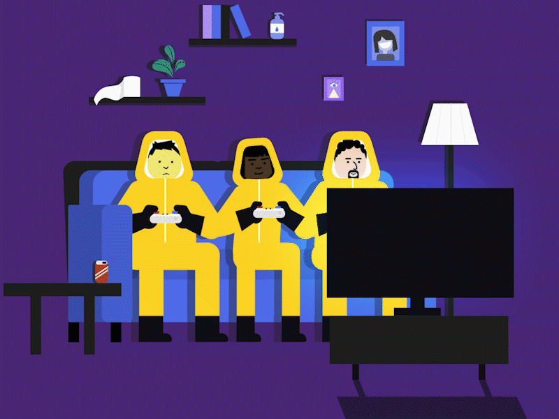 Anti-racism, anti-virus & anti-boredom anti racism corona coronavirus couch friends fun gaming hazmat home playstation quarantine video games