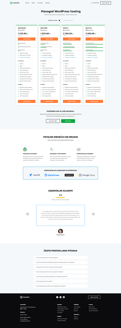 WordPress hosting pricing page pricing pricing page pricing plans website website design wordpress wordpress design