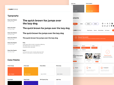 Website Style Guide/Design System design system guideline style guide styleguide typography ui library website style guide