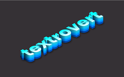 Textrovert - Isometric Text Effect 3d illustrator minimal simple typography