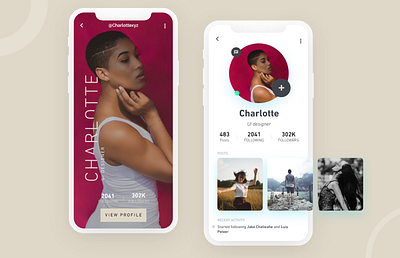 Daily UI Challenge 008/100 - Profie page for Mobile app 100uichallenge adobe xd ankur tripathi app design daily 100 challenge dailychallenge dailyui dailyui 001 dailyuichallenge profile design profile design ui profile page uidesign