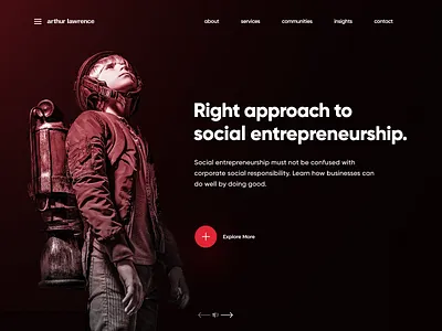 Arthur Lawrence Website Design clean ui design modern website web design website design website slider
