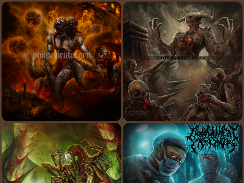 Example of Brutal Skull & Demon Artwork