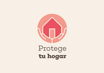 Quick logo hands home home decor house house illustration house logo logo pink protection security warmth