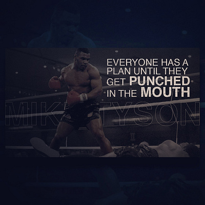 Mike Tyson boxing dailyui design mike tyson quote webdesign website