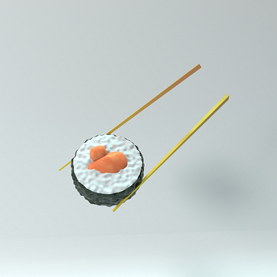 sushi! 3d 3d art 3d artist 3d render c4d cinema4d corona render corona renderer design illustration