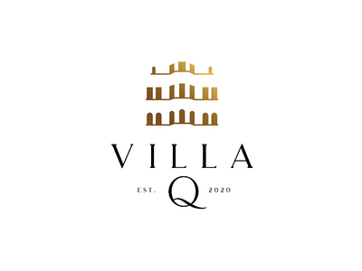 Proposal for Villa Q Logo adobe branding design graphicsdesigner illustrator logo photoshop restaurant