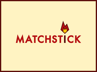 Daily Logo Challenge # 10 brand branding dailylogochallenge design flat icon identity illustration logo matchstick minimal vector