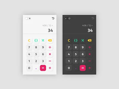 Daily UI #004 : Calculator 3petitspixels adobe xd adobexd app app design application calculator challenge dailyui dailyui 004 dark mode dark theme dark theme ui design fontawesome neumorphic neumorphism ui