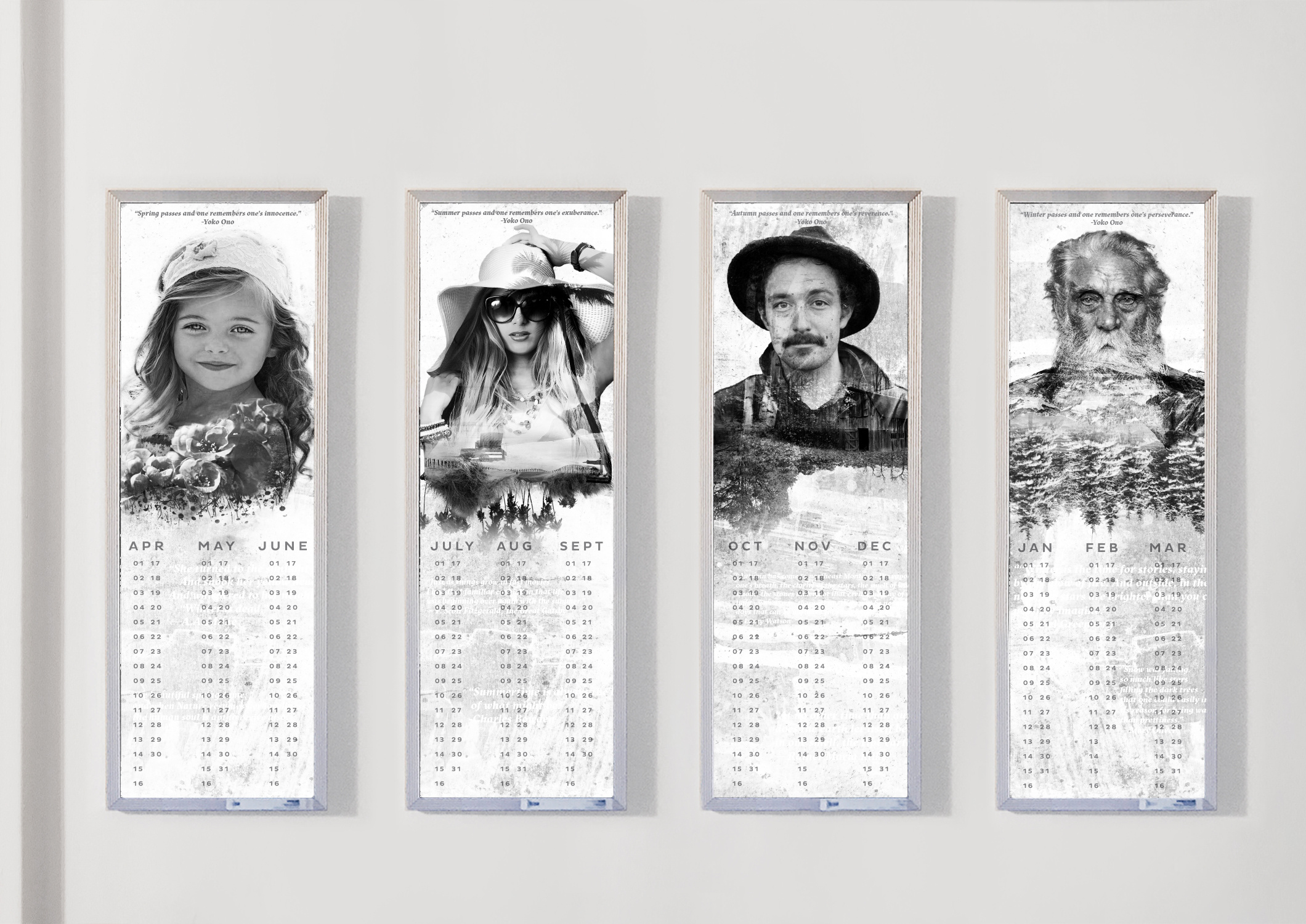 Example of Seasons Calendar Posters