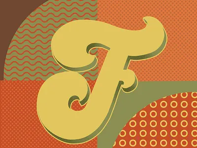 36 Days of Type F 36daysoftype 36daysoftype07 70sdesign 70sscript graphic designer hand drawn type hand lettering illustration lettering script lettering typography