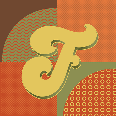 36 Days of Type F 36daysoftype 36daysoftype07 70sdesign 70sscript graphic designer hand drawn type hand lettering illustration lettering script lettering typography