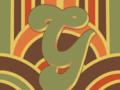 36 Days of Type G 36daysoftype 36daysoftype07 70sdesign 70sscript graphic design graphic designer hand drawn type hand lettering illustration illustrator lettering script lettering typography