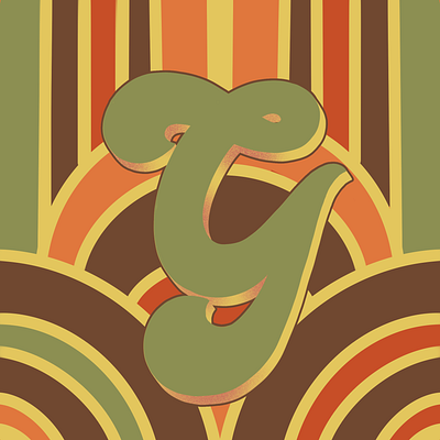 36 Days of Type G 36daysoftype 36daysoftype07 70sdesign 70sscript graphic design graphic designer hand drawn type hand lettering illustration illustrator lettering script lettering typography