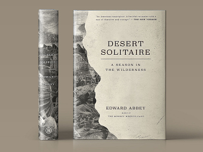 Desert Solitaire Book Jacket Concept book design illustration jacket