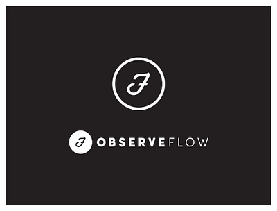 Observe Flow brand flow logo logotype photography typography