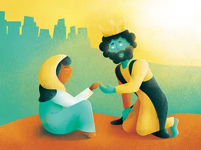 Great King - progress IV childrens book corona design drawing great help hurting illustration kids king texture wacom