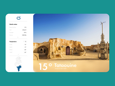 Tunisia Weather Redesign Website interface redesign ui uidesign user experience userinterface ux uxui weather webdesign website