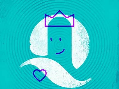 Q— Queen of Hearts 36daysoftype crown heart illustration q typography