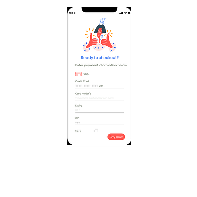 Daily UI Challenge - Day 02 - Credit Card Checkout app app design checkout credit card design illustration ui user experience user interface ux