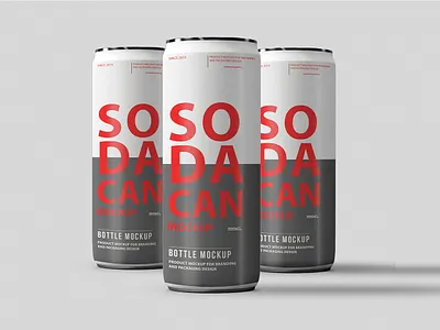 Free Soda Can 355ml Mockup Set branding design free mockup free mockup psd free mockups freebie freebies mockup photoshop psd mockup