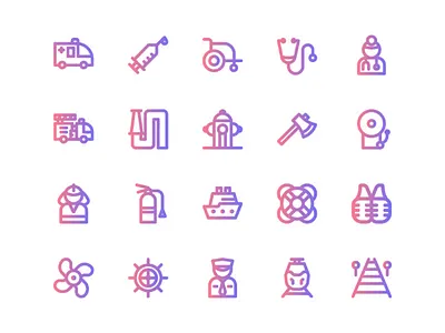 Profession Icon application design icon profession ui web