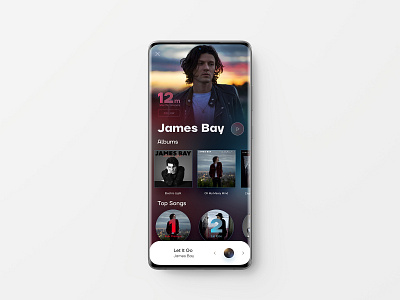 Music+ ARTIST screen adobe xd android app app ui ux design graphic design illustrator music music app music player photoshop song typography uiux vectors