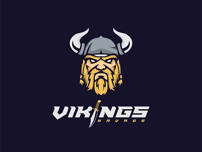 viking savage abstract art abstract design illustration lettermark logo logotype mascotlogo savage vector viking