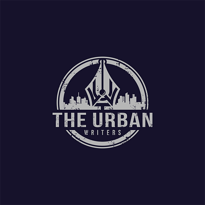 the urban write city flat logo logos urban vector webdesign write