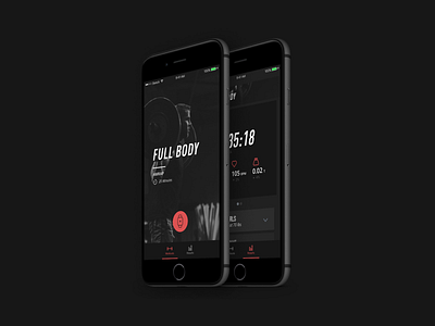 Crossfit Tracker Concept amrap apple watch athlete clock crossfit dark mode fitness gym ios iphone metrics sport timer track tracker trainer training