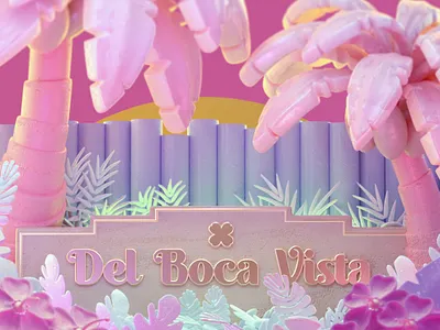 "D is for Del Boca Vista" 3d c4d c4dfordesigners cg cineam4d cinema 4d design illustration model
