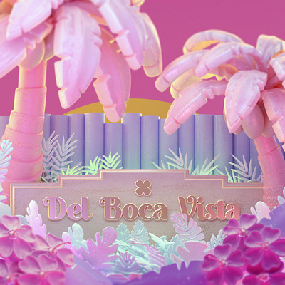 "D is for Del Boca Vista" 3d c4d c4dfordesigners cg cineam4d cinema 4d design illustration model