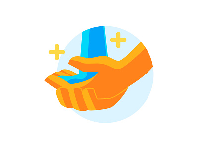 Wash Your Hands animation app art design flat icon illustration illustrator minimal vector