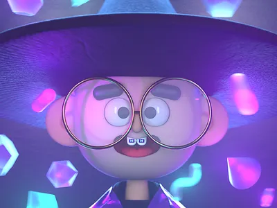 A Young Magician 3d 3d art bokeh cgi character color design illustration magic magician render