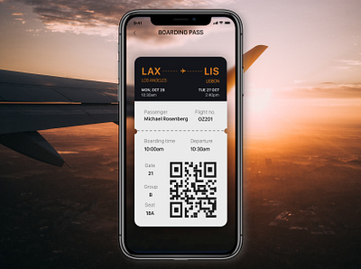 Daily UI Challenge #024 airline ticket appconcept appdesign boardingpass daily ui daily ui 024 dailychallenge dailyui dailyui 024 dailyui024 dailyuichallenge dailyuichallenge024 eticket uidesign uiinspiration