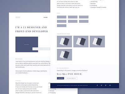 2020 Portfolio Design V1 clean clean design clean ui for hire forhire minimal portfolio simple texas ui user interface design user interface ui wireframes wireframing