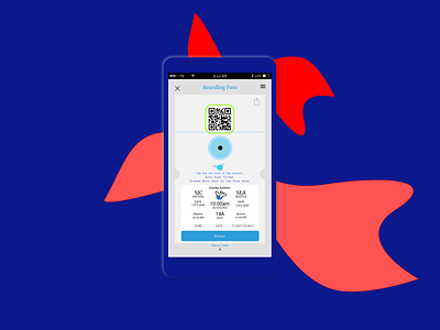 Daily UI 24 Boarding pass boarding pass ui