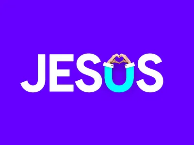 📢 Jesus Loves U christian hands heart jesus jesus christ language letters love loves shape shapes sign signal signals signs typography u word words you