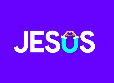 📢 Jesus Loves U christian hands heart jesus jesus christ language letters love loves shape shapes sign signal signals signs typography u word words you