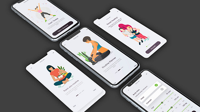 mobile KIT8 app app design fitness interaction interface kits mobile mockup mockup template motion design motiongraphics ui ui8 uiux yoga yoga app