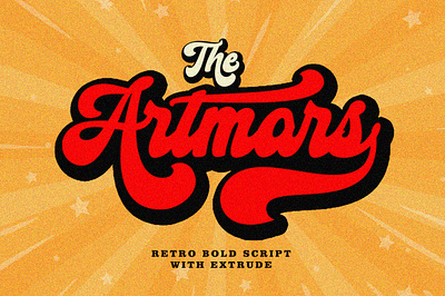 Artmars Script branding retro retro font retro logo typography vintage vintage font