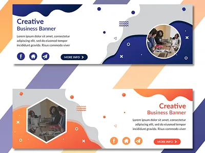 Creative Business Web Banner banner template brand identy blackwhite business add business add card corporate business corporate identity creative design web banner and web banner and