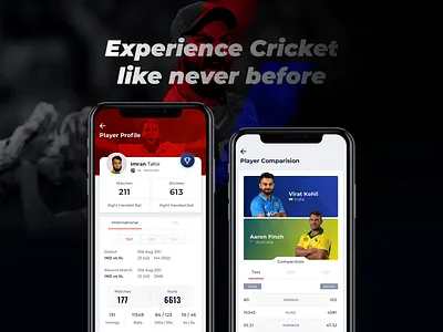 Sports App app dark ui ui web