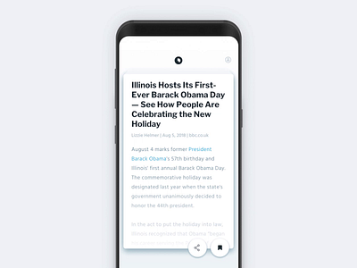 News app microinteractions app interaction minimal product design ui ux