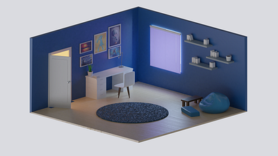 Iso room blender3d design