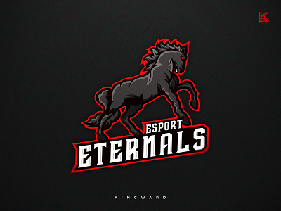 Eternals Esports branding design esport illustration kingward logo mascot mascotlogo sport vector