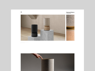 Beosound Balance design interface ui ui ux ui design ux website