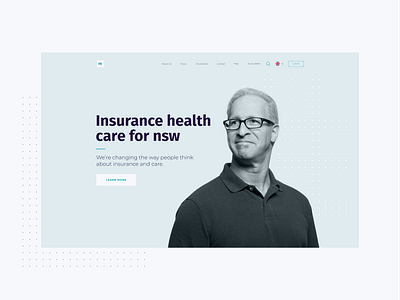 Insurance Landing Page adobexd dribbble mobile app ui design ui design userexperience userinterface userinterfacedesign web design