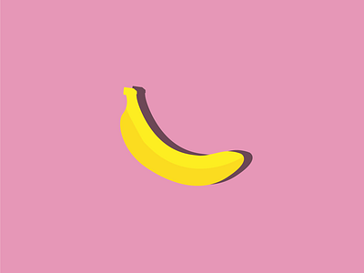 Minimalist 1. banana design illustration minimalist vector