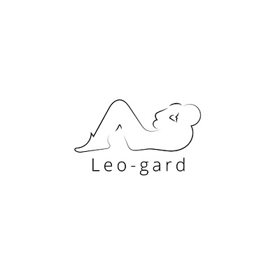 leo gard branding design flat illustration logo minimal vector